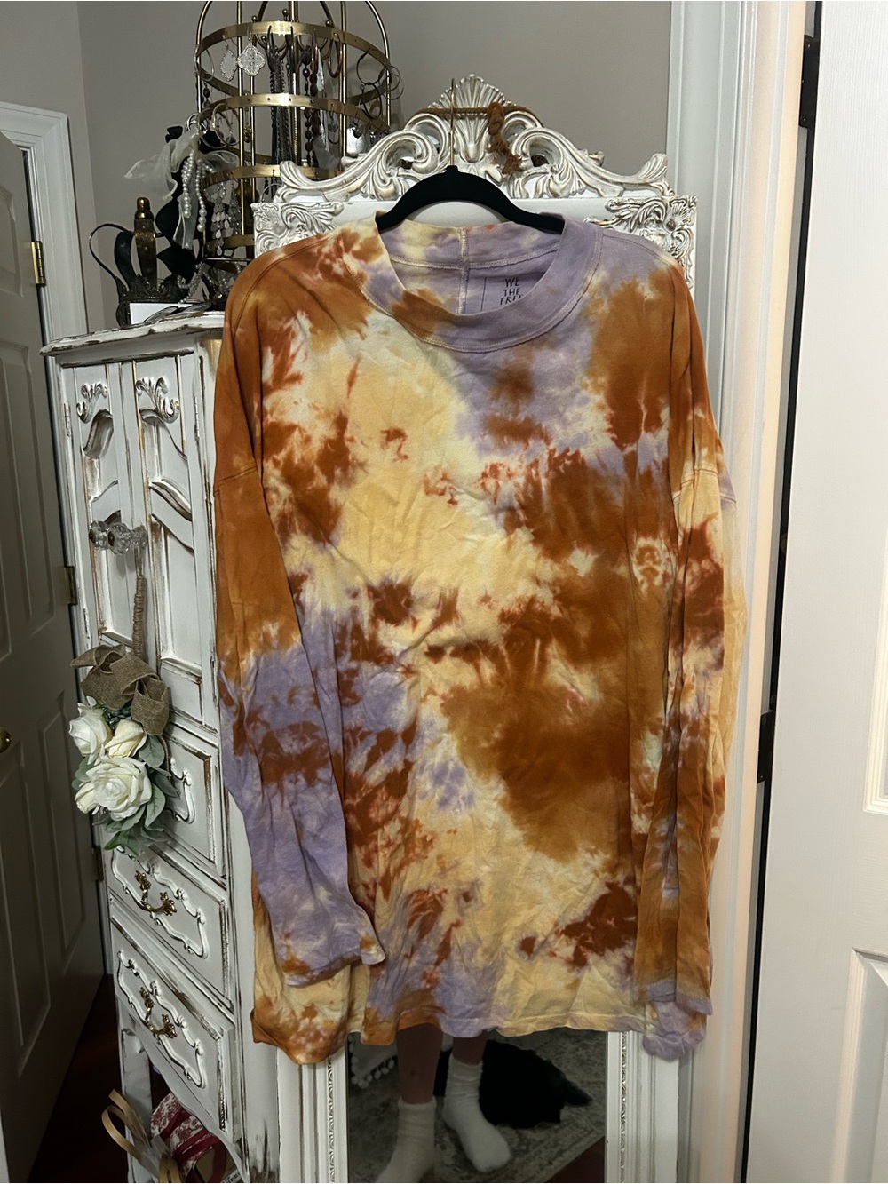 We the free be free tie dye tunic tee XL
